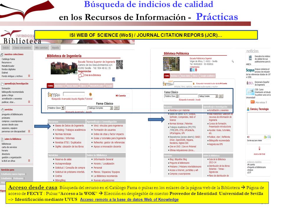 ISI WEB OF SCIENCE (WoS) / JOURNAL CITATION REPORS (JCR)…