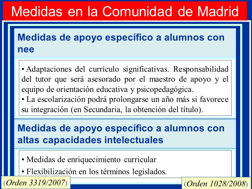Medidas en la Comunidad de Madrid