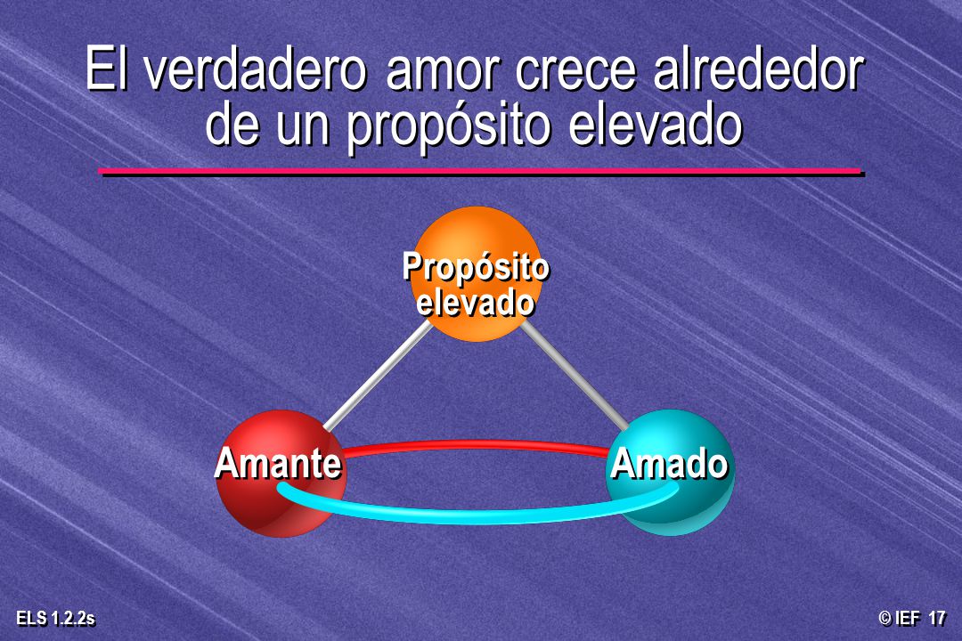 El verdadero amor crece alrededor de un propósito elevado