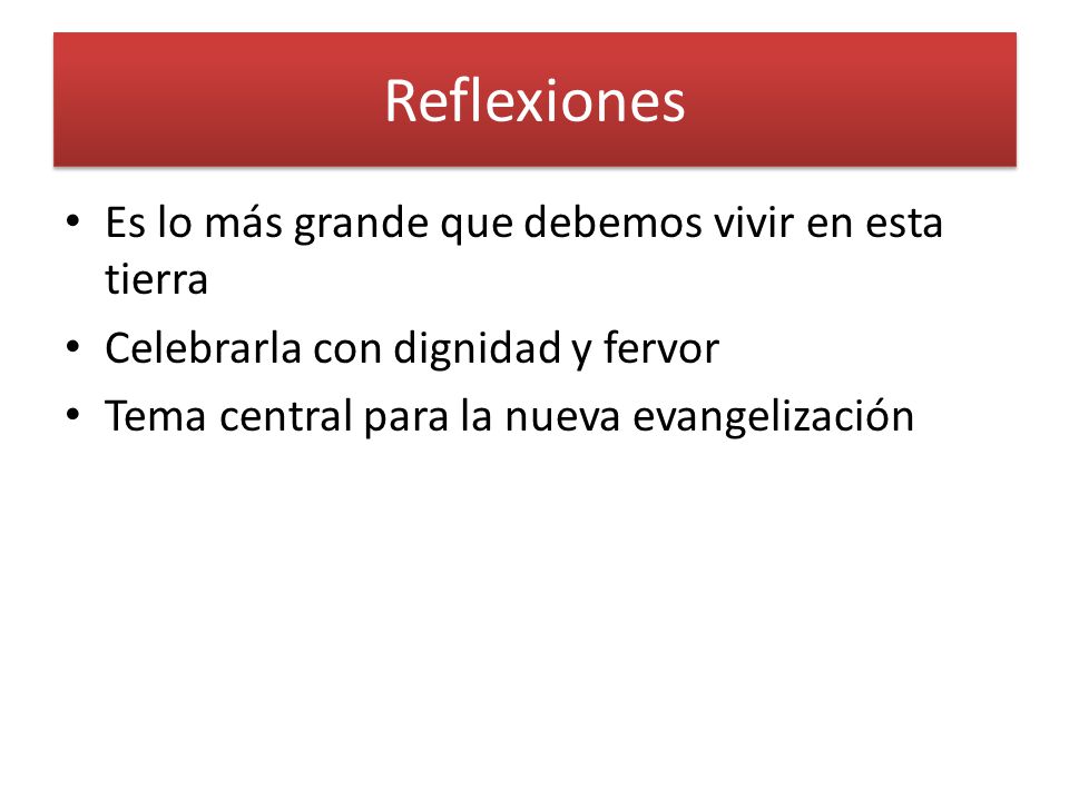 Reflexiones Es lo más grande que debemos vivir en esta tierra