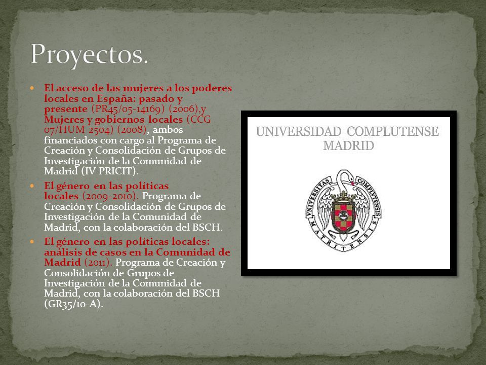 Proyectos.
