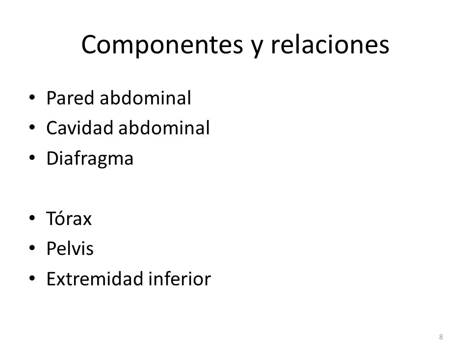 Componentes y relaciones