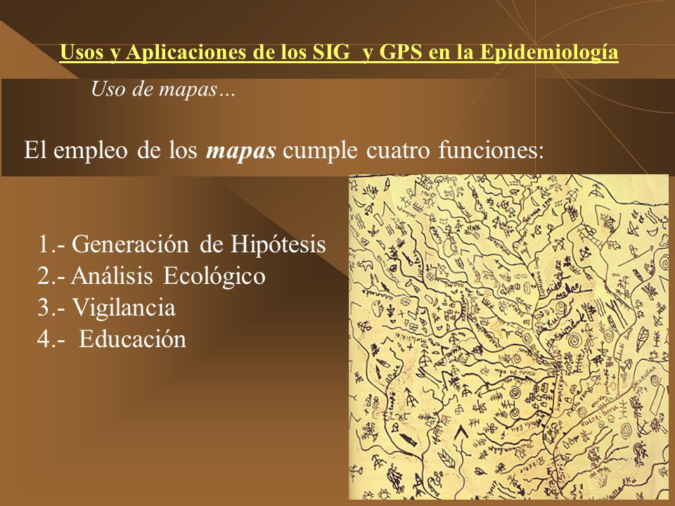 Usos y Aplicaciones de los SIG y GPS en la Epidemiología