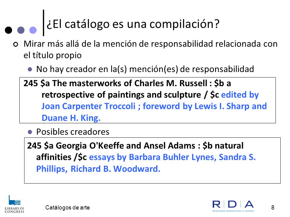 ¿El catálogo es una compilación