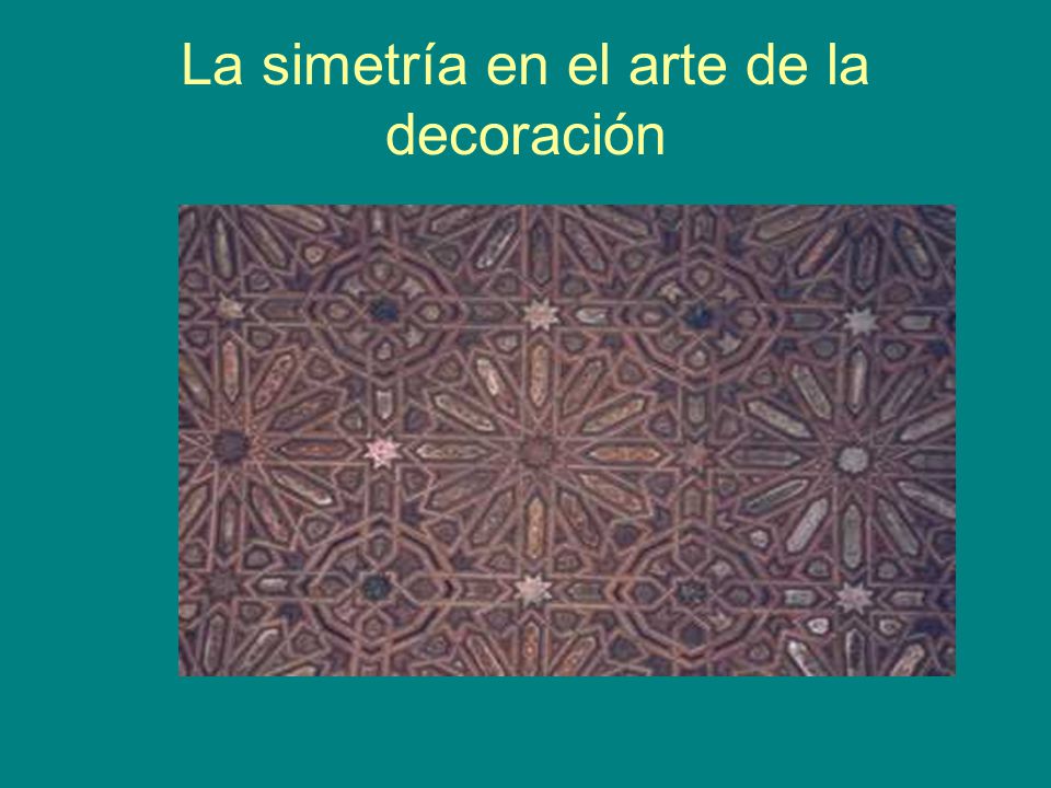 La simetría en el arte de la decoración
