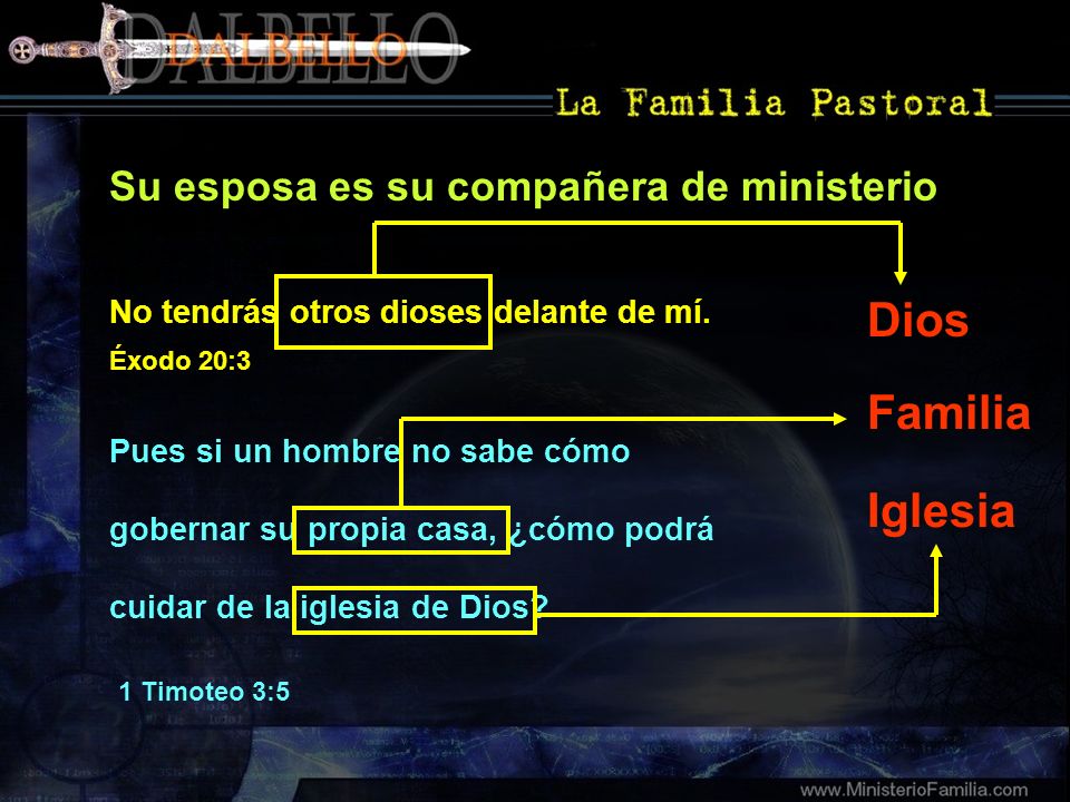 Dios Familia Iglesia Su esposa es su compañera de ministerio
