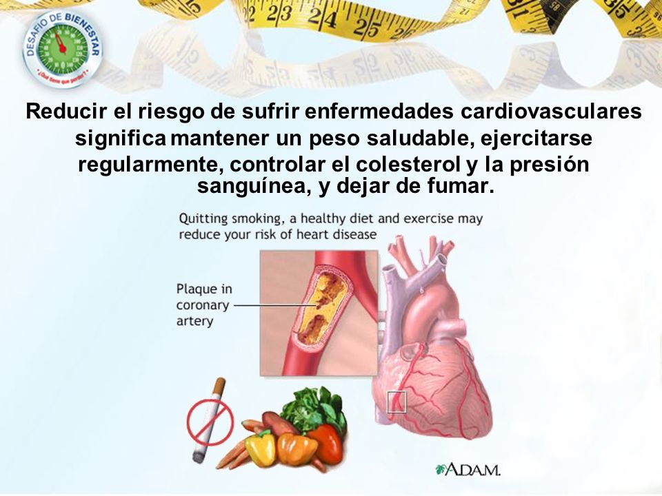 Reducir el riesgo de sufrir enfermedades cardiovasculares