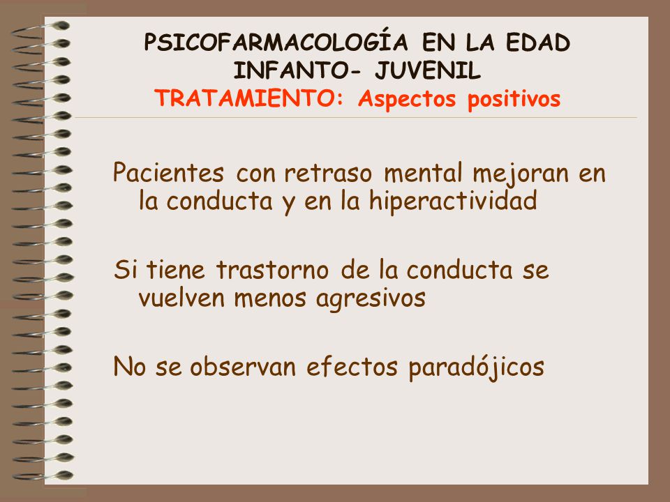 Si tiene trastorno de la conducta se vuelven menos agresivos