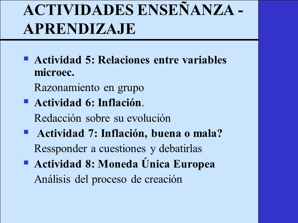 ACTIVIDADES ENSEÑANZA -APRENDIZAJE