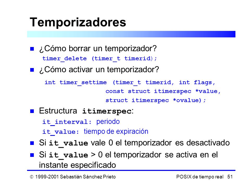 Temporizadores ¿Cómo borrar un temporizador