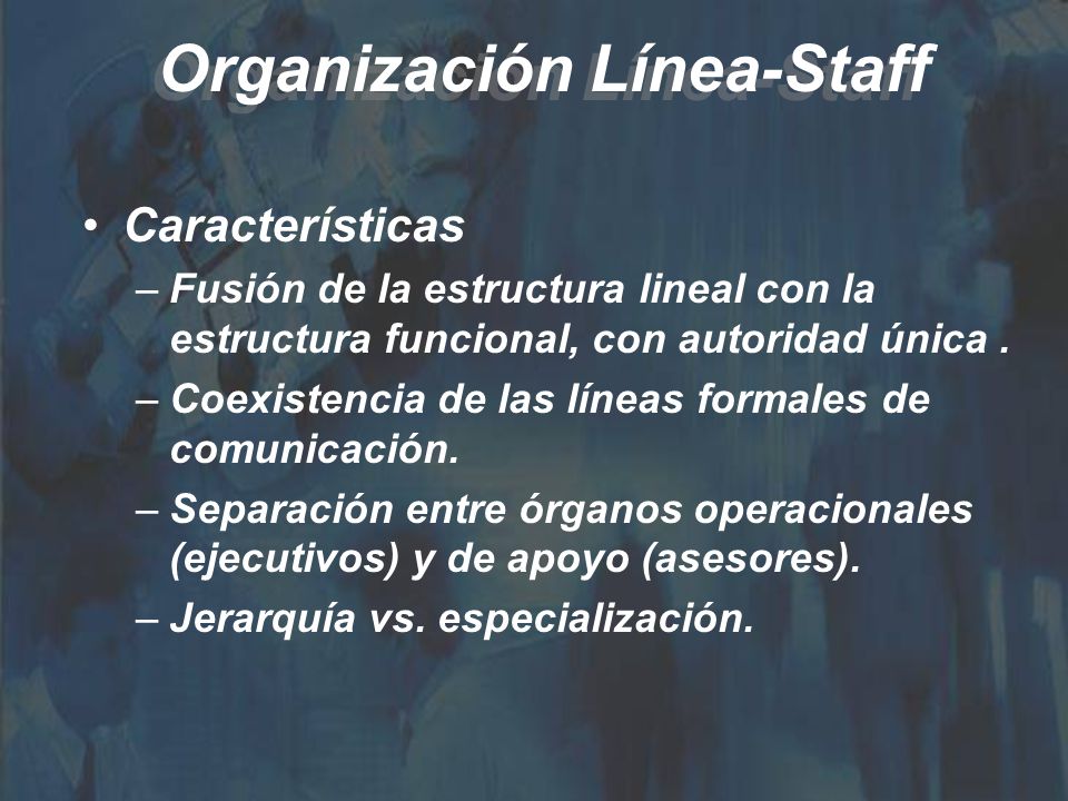 Organización Línea-Staff