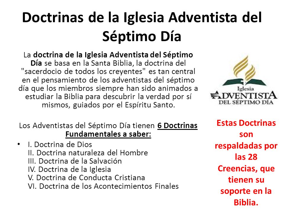Creencias fundamentales de la iglesia adventista - ppt video online  descargar