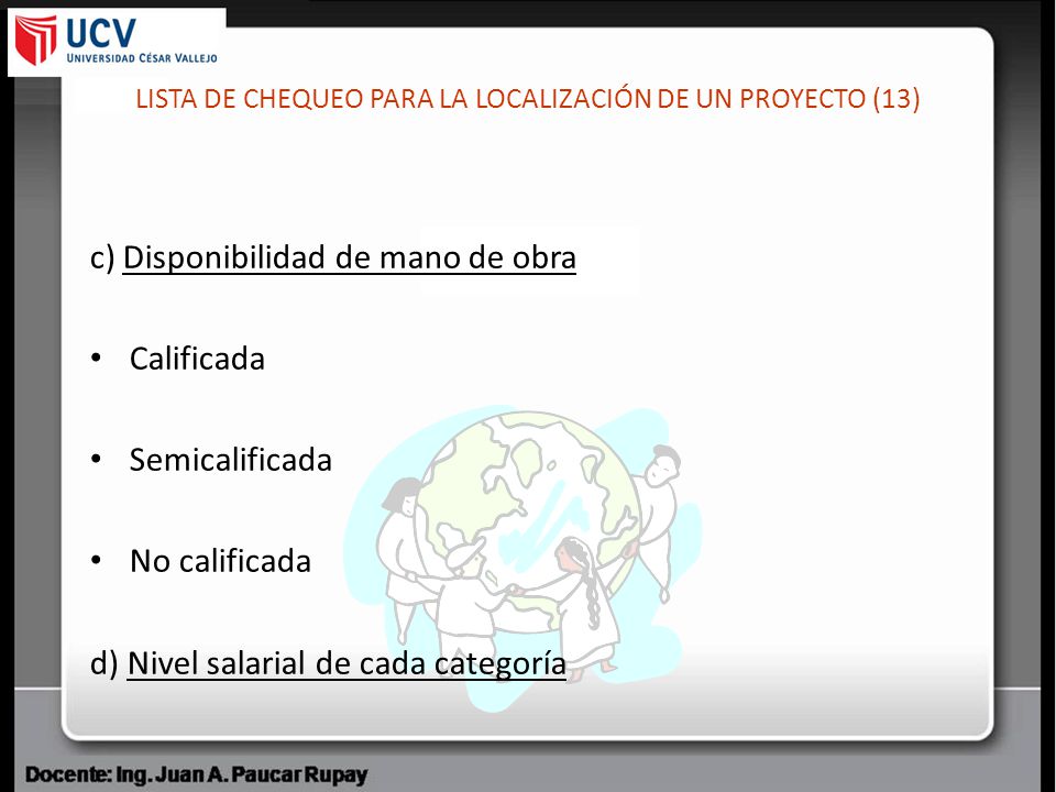 LISTA DE CHEQUEO PARA LA LOCALIZACIÓN DE UN PROYECTO (13)