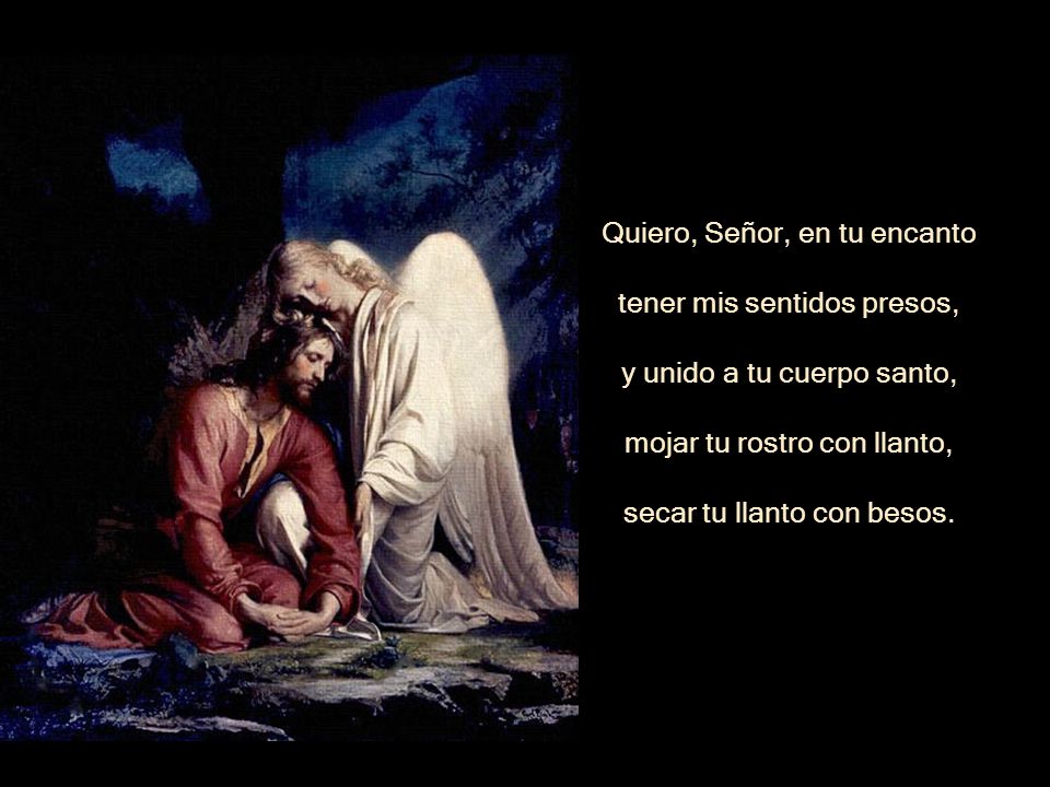 Quiero, Señor, en tu encanto tener mis sentidos presos,