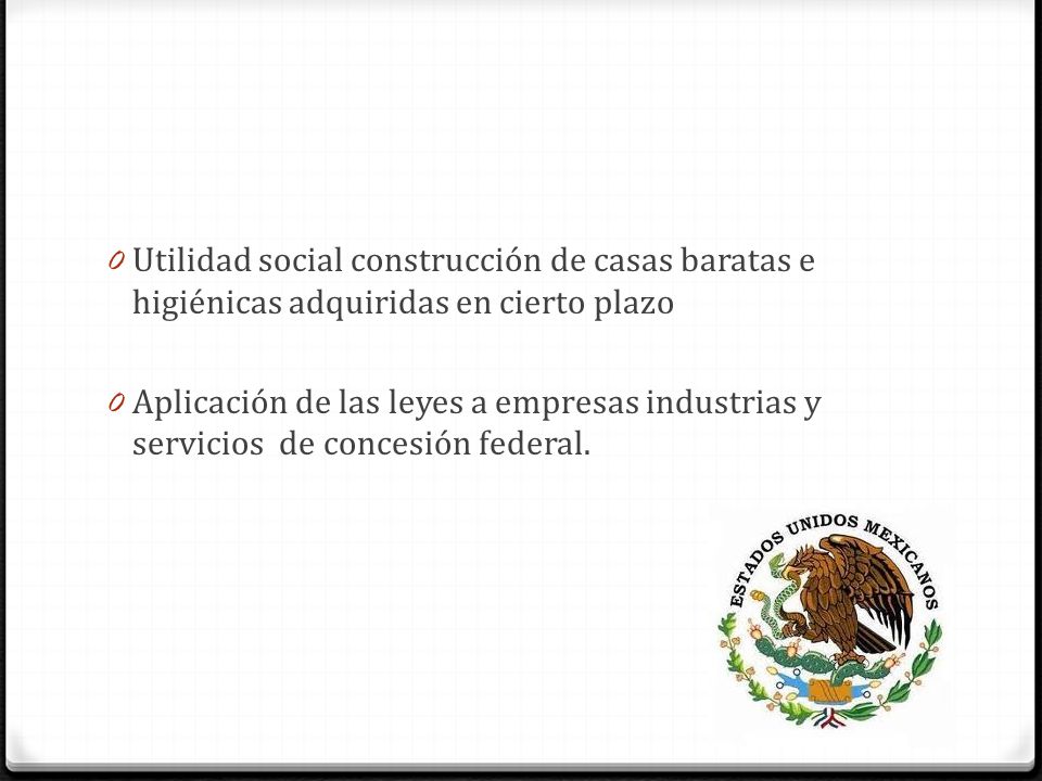Utilidad social construcción de casas baratas e higiénicas adquiridas en cierto plazo