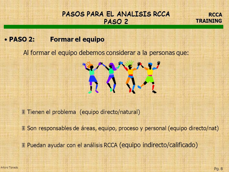 PASOS PARA EL ANALISIS RCCA