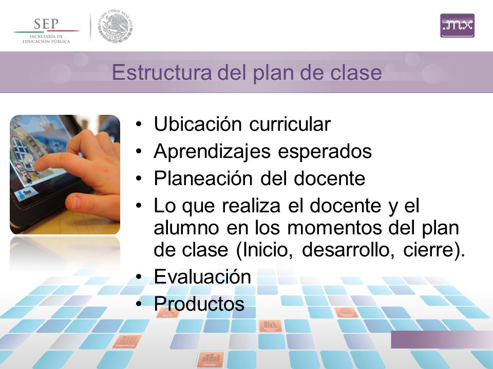 Estructura del plan de clase