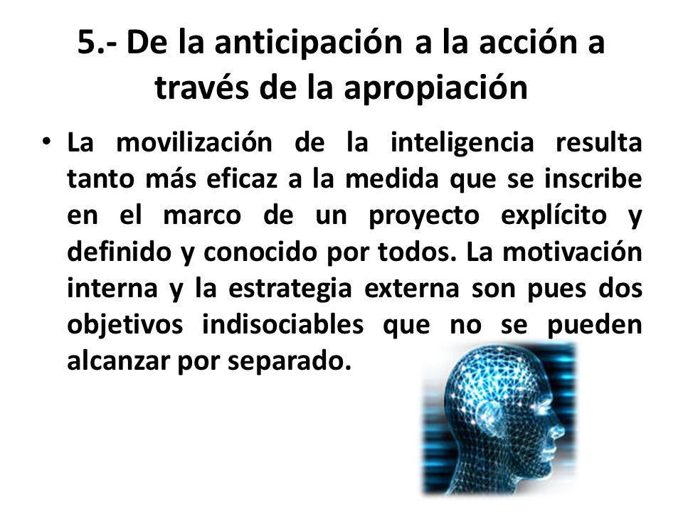 5.- De la anticipación a la acción a través de la apropiación