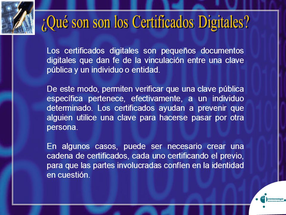 ¿Qué son son los Certificados Digitales