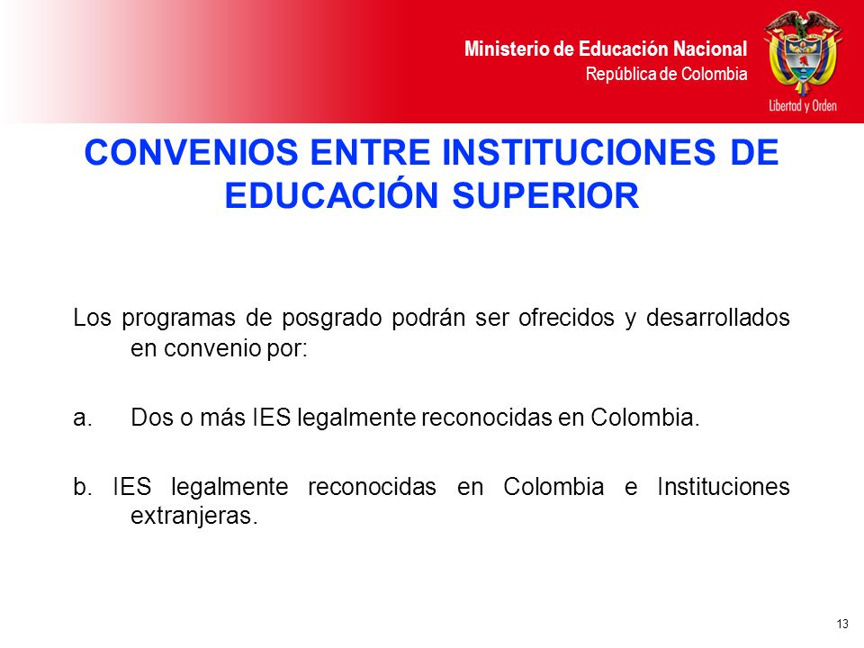 CONVENIOS ENTRE INSTITUCIONES DE EDUCACIÓN SUPERIOR
