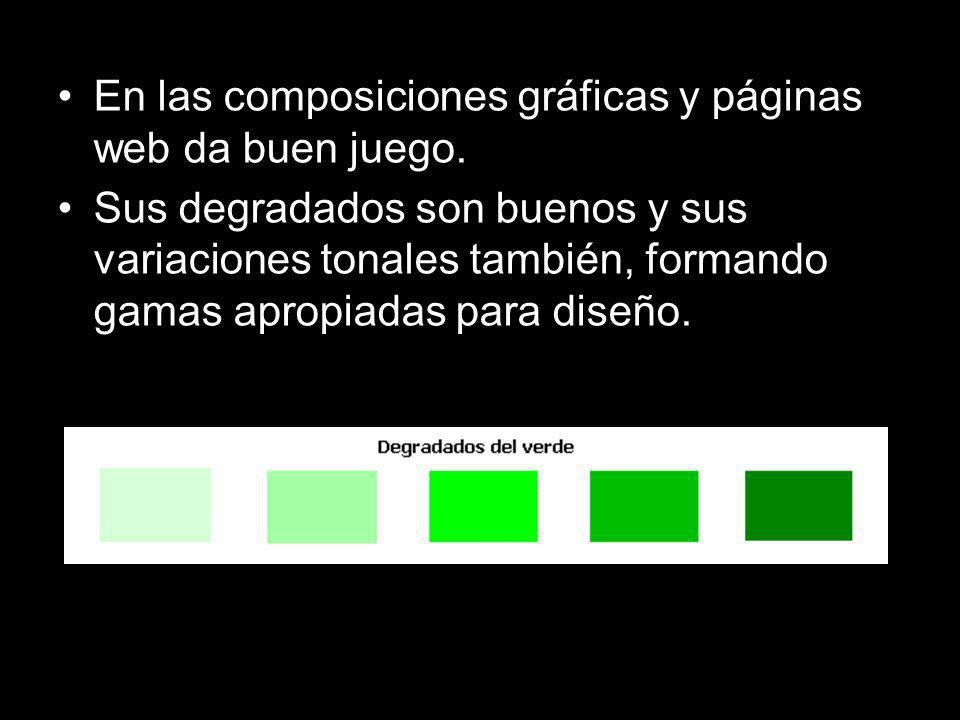 En las composiciones gráficas y páginas web da buen juego.