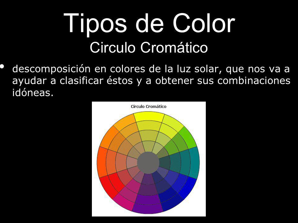 Tipos de Color Circulo Cromático