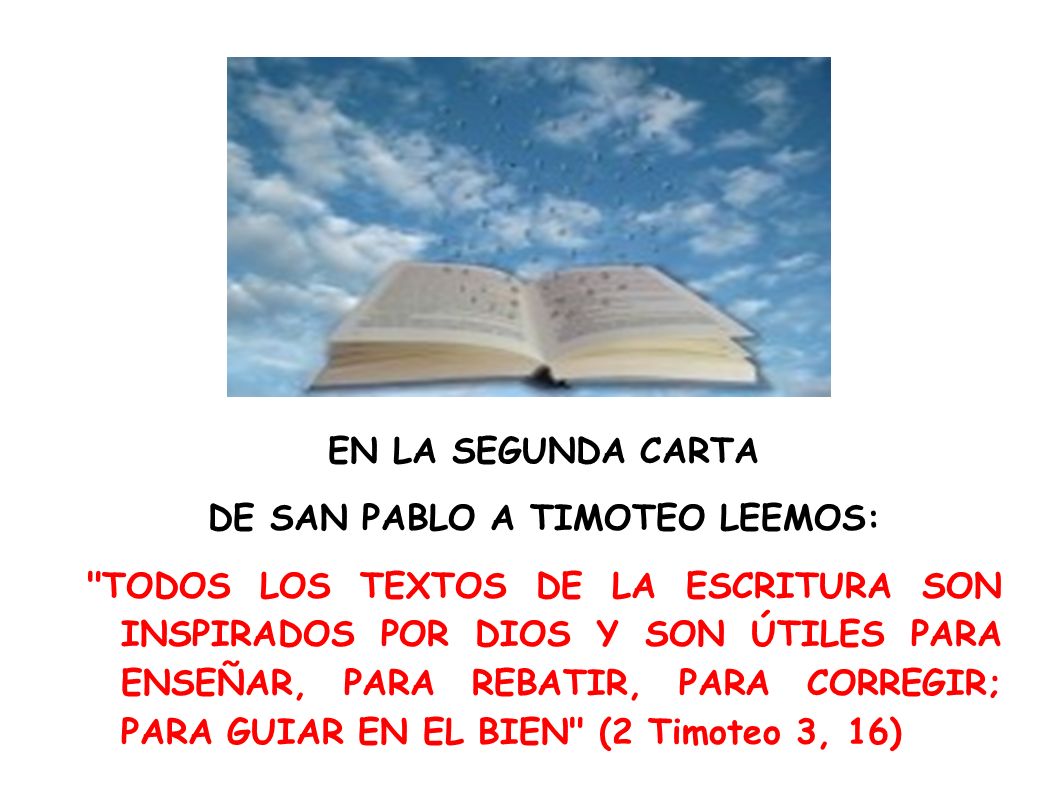 DE SAN PABLO A TIMOTEO LEEMOS: