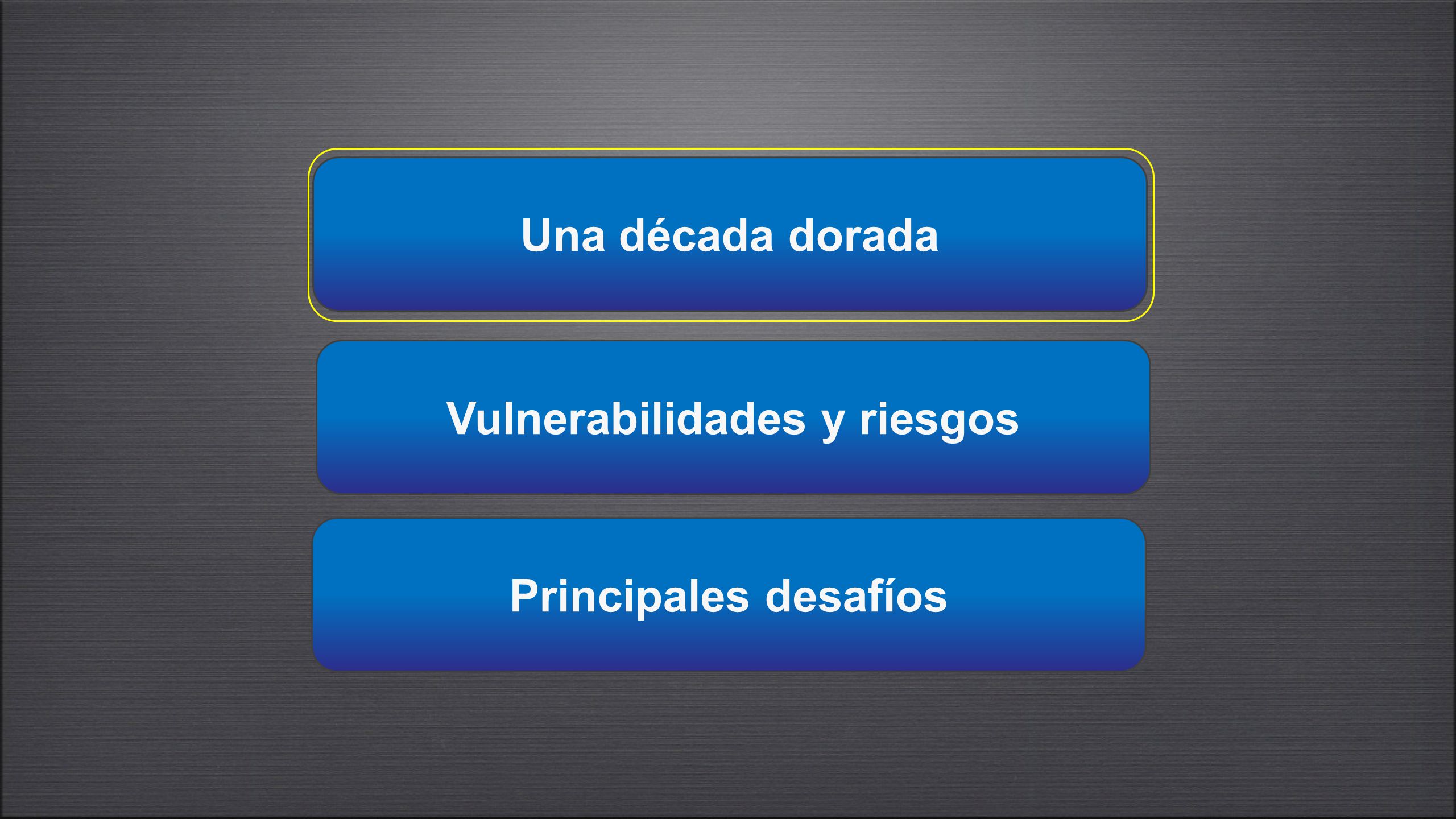 Durante la última década, la región ha crecido en forma vigorosa…