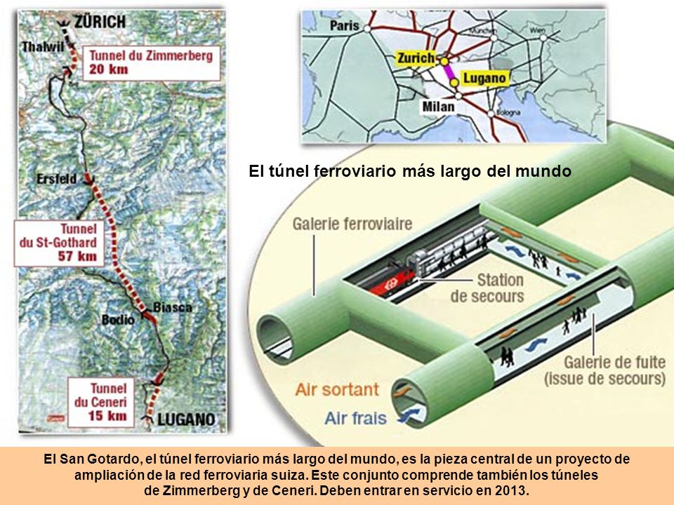 de Zimmerberg y de Ceneri. Deben entrar en servicio en 2013.