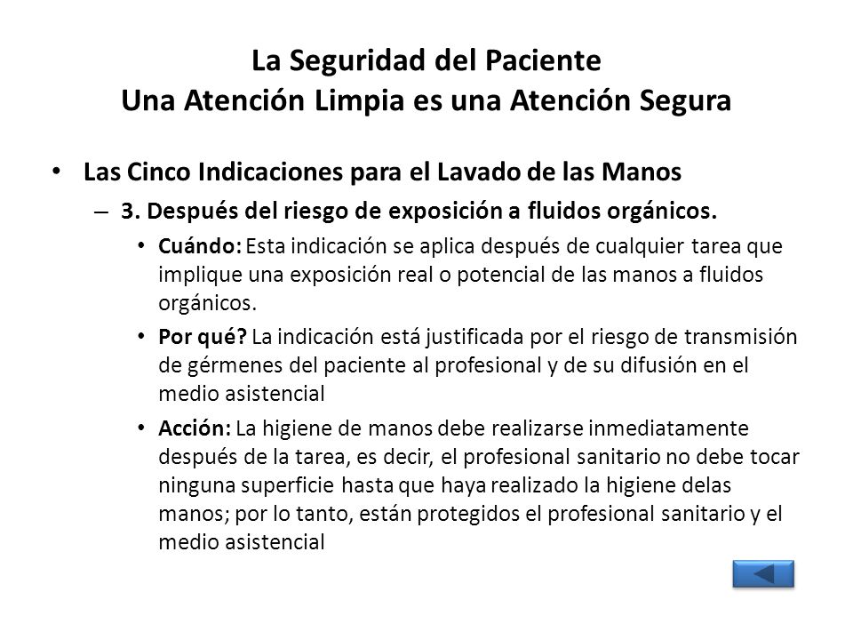 La Seguridad del Paciente Una Atención Limpia es una Atención Segura