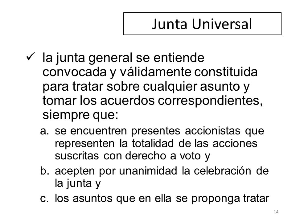 Junta Universal