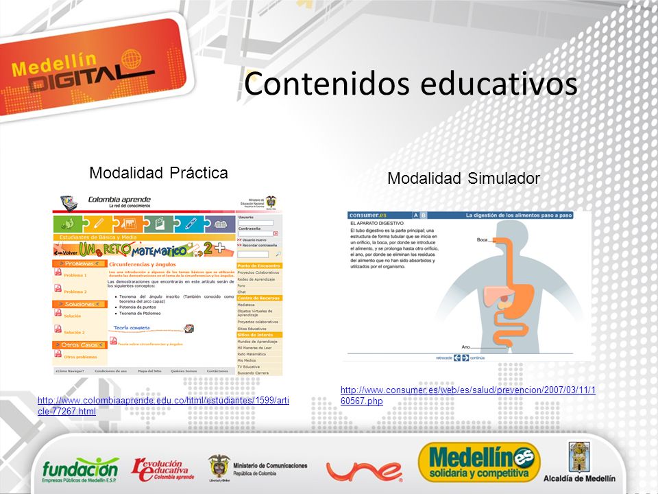 Contenidos educativos
