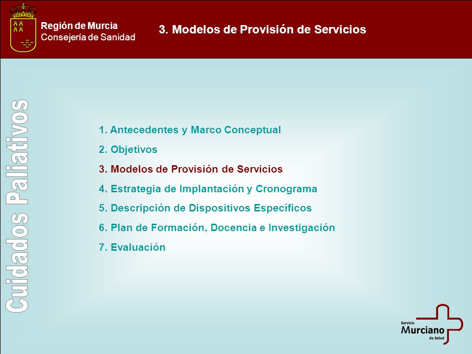 3. Modelos de Provisión de Servicios