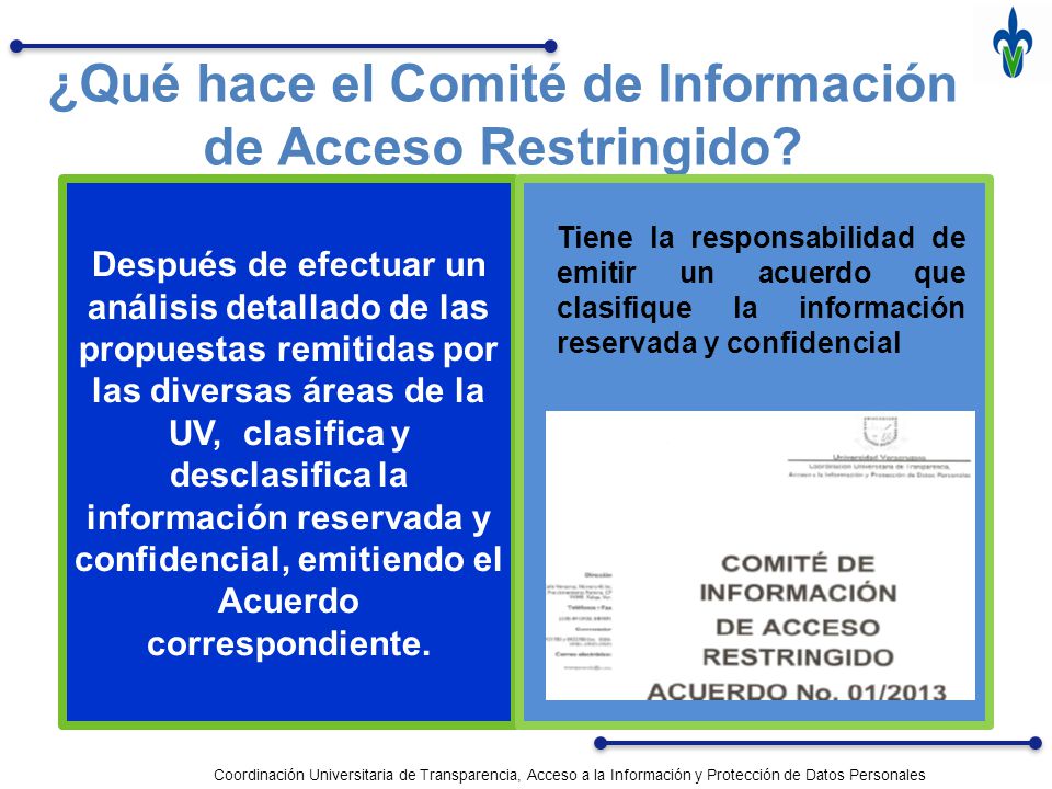 ¿Qué hace el Comité de Información de Acceso Restringido