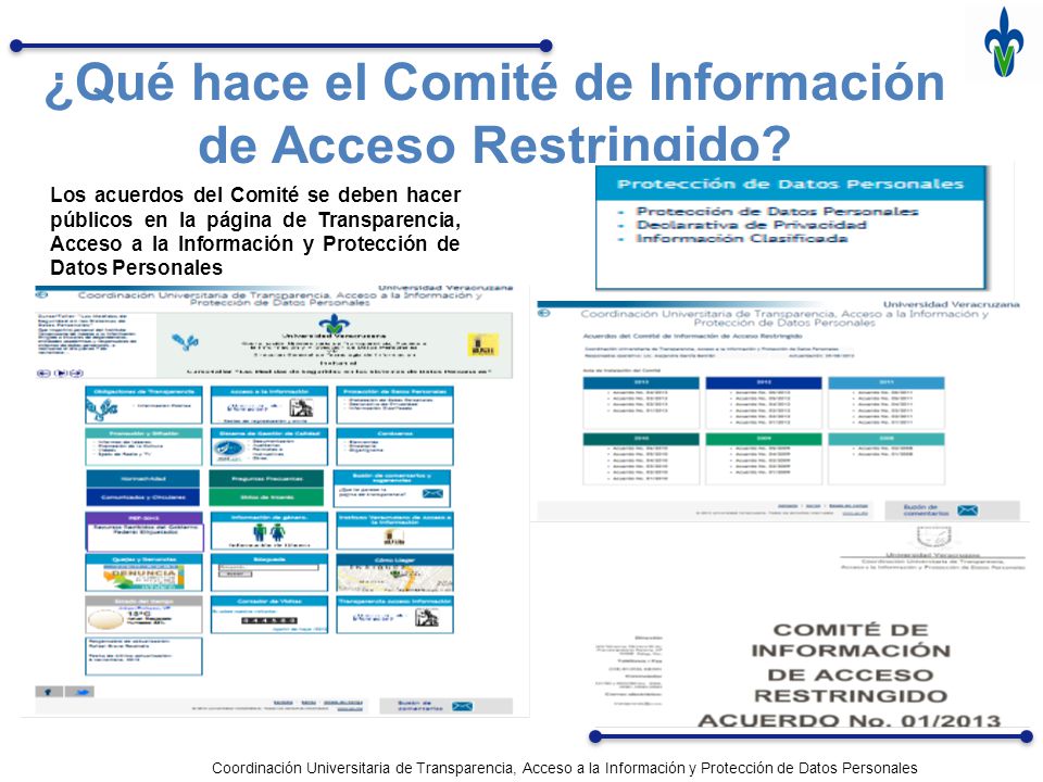 ¿Qué hace el Comité de Información de Acceso Restringido