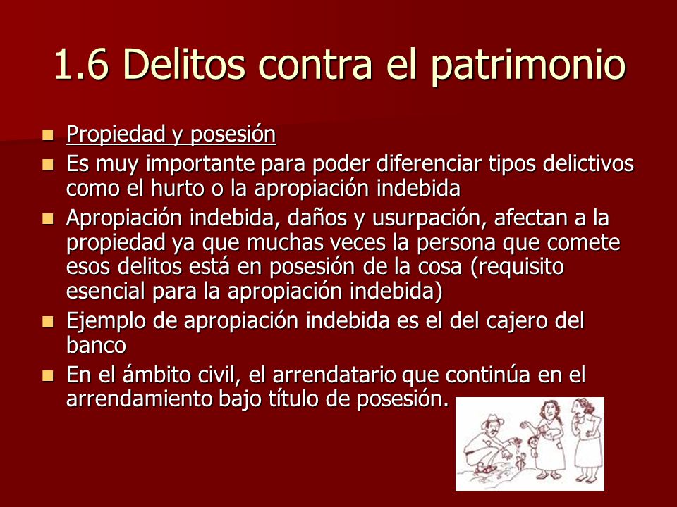 1.6 Delitos contra el patrimonio