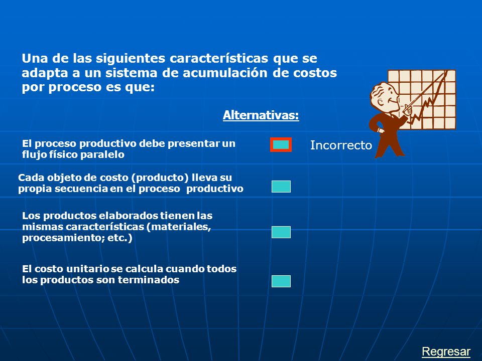 Una de las siguientes características que se adapta a un sistema de acumulación de costos por proceso es que: