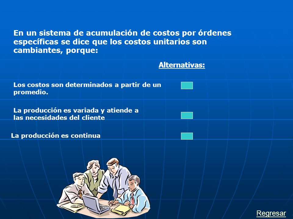 En un sistema de acumulación de costos por órdenes específicas se dice que los costos unitarios son cambiantes, porque: