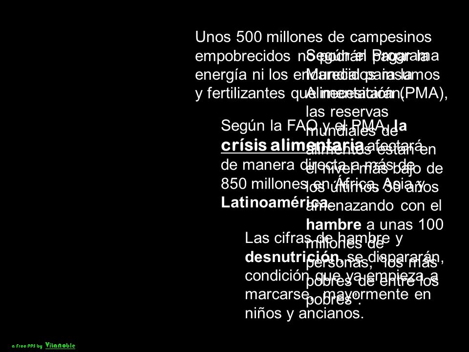 Unos 500 millones de campesinos empobrecidos no podrán pagar la energía ni los encarecidos insumos y fertilizantes que necesitarán.