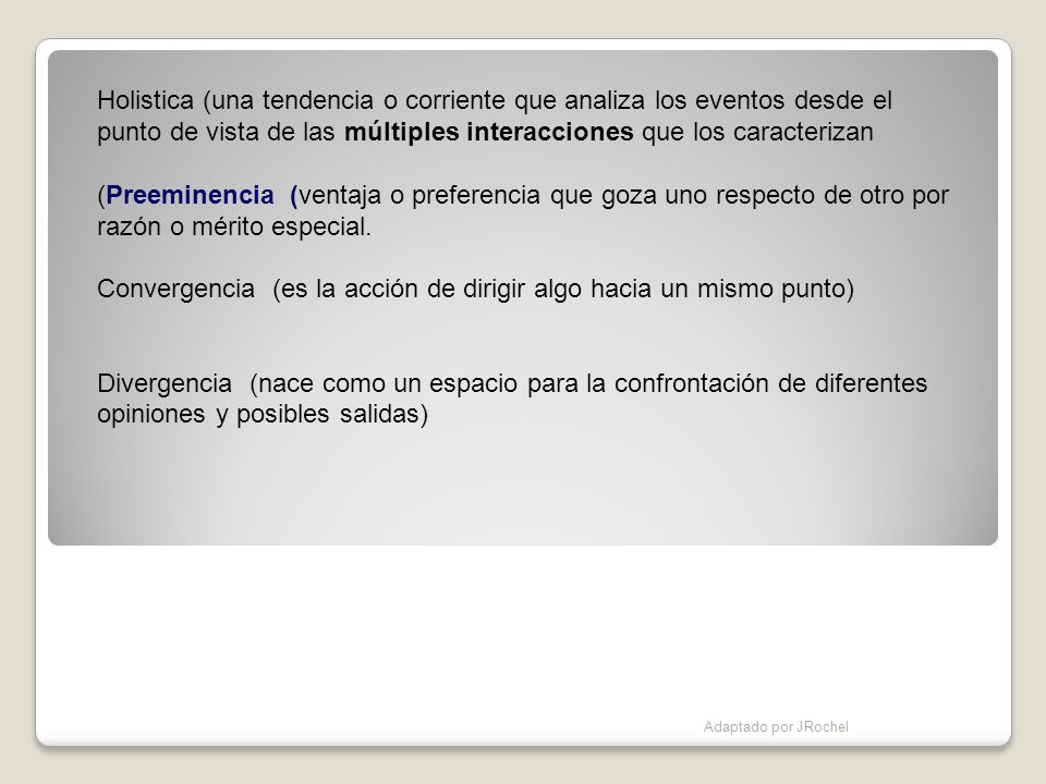 Convergencia (es la acción de dirigir algo hacia un mismo punto)