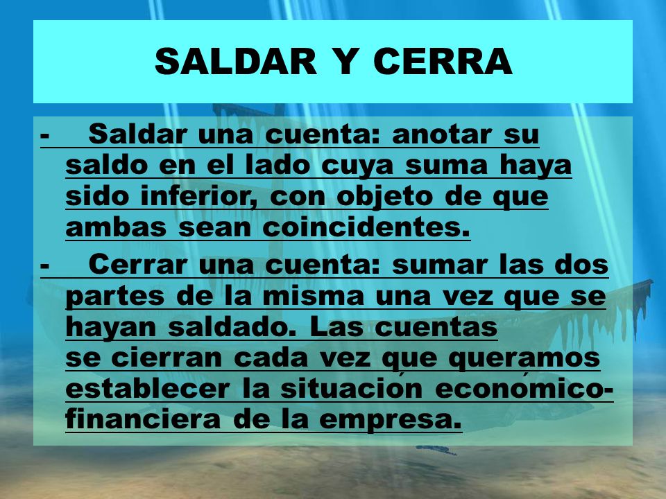 SALDAR Y CERRA