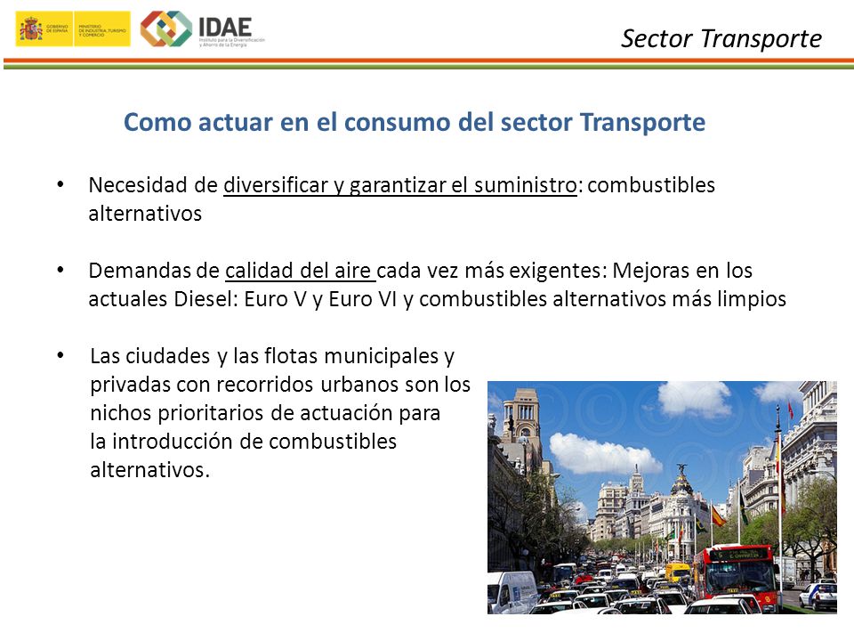 Como actuar en el consumo del sector Transporte