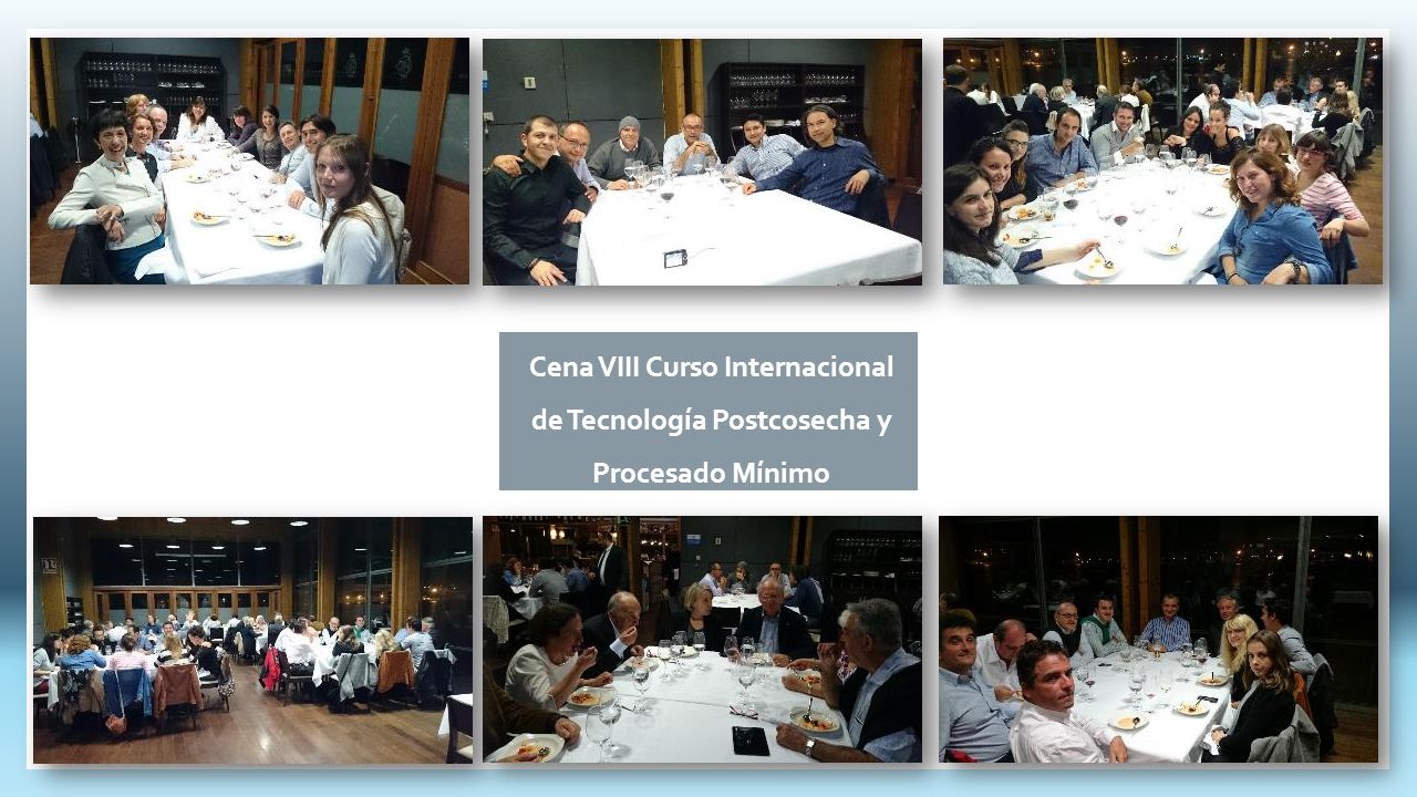 Cena VIII Curso Internacional de Tecnología Postcosecha y Procesado Mínimo