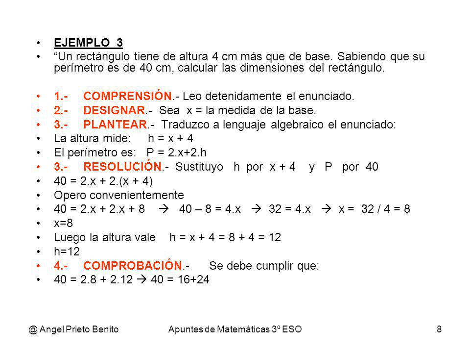 Apuntes de Matemáticas 3º ESO