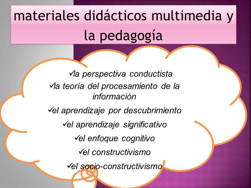 materiales didácticos multimedia y la pedagogía