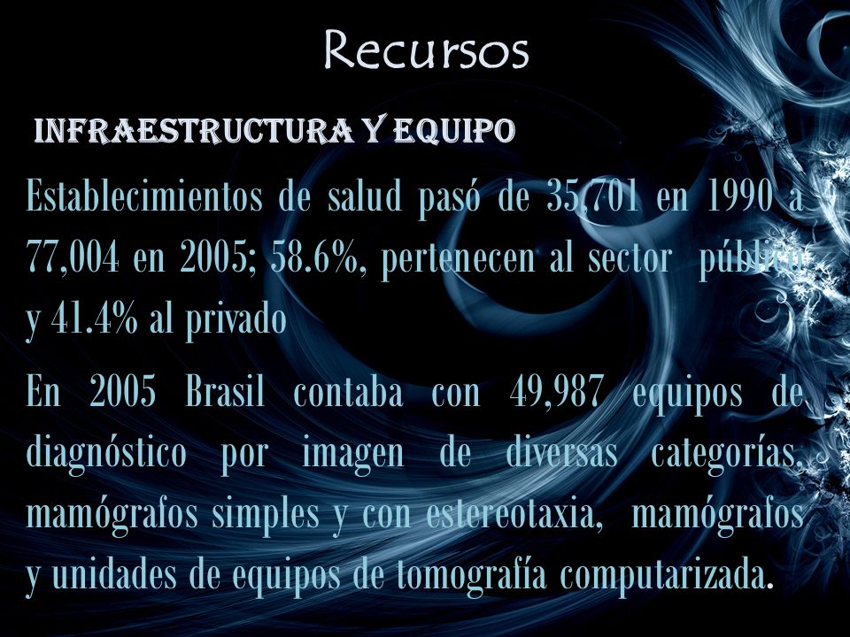 Recursos infraestructura y equipo.