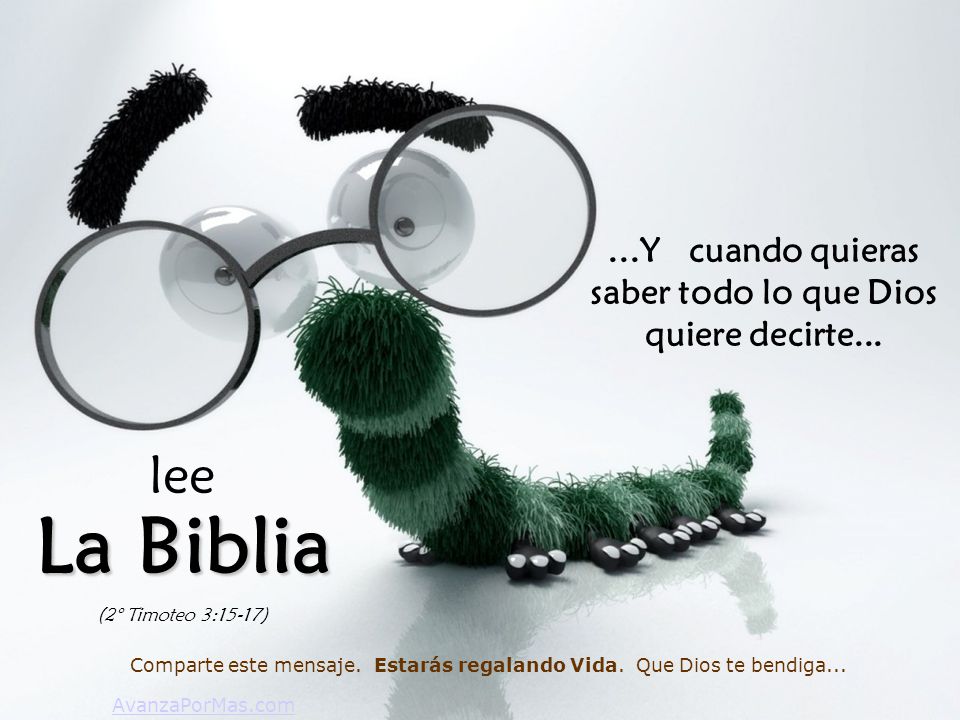 ...Y cuando quieras saber todo lo que Dios quiere decirte...
