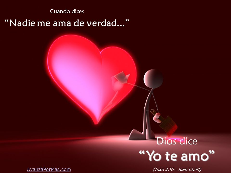 Nadie me ama de verdad...