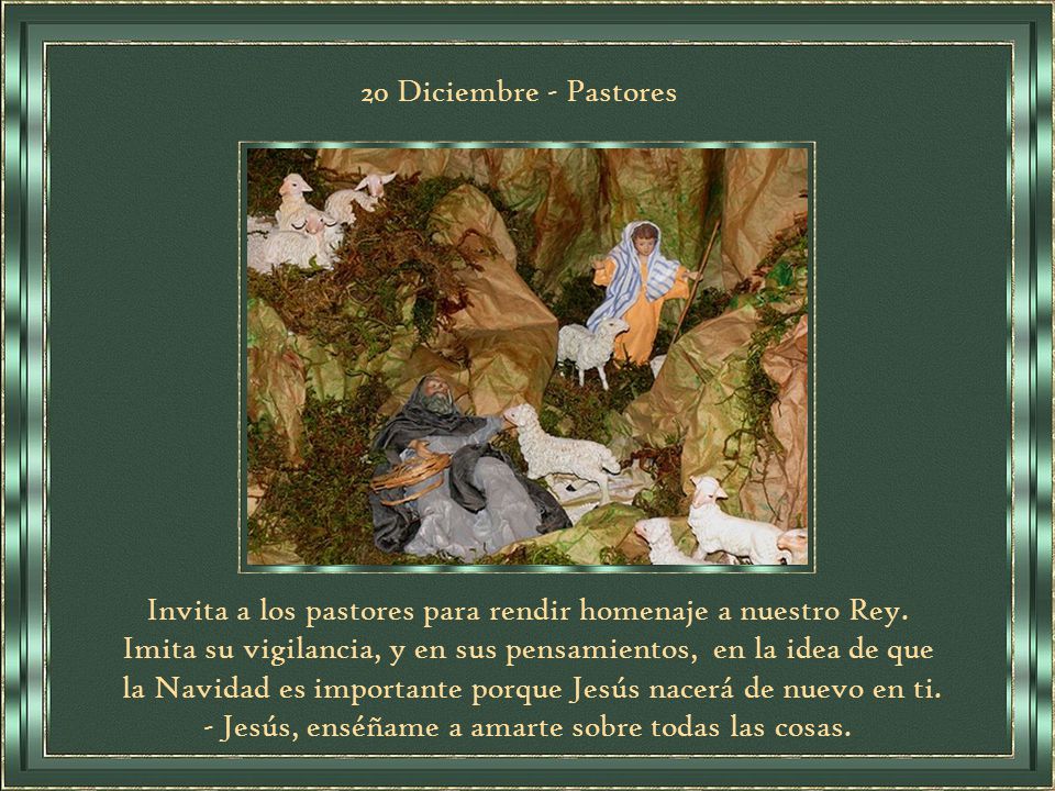 Invita a los pastores para rendir homenaje a nuestro Rey.