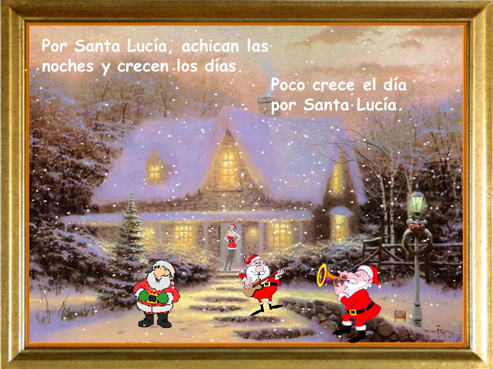 Por Santa Lucía, achican las noches y crecen los días.